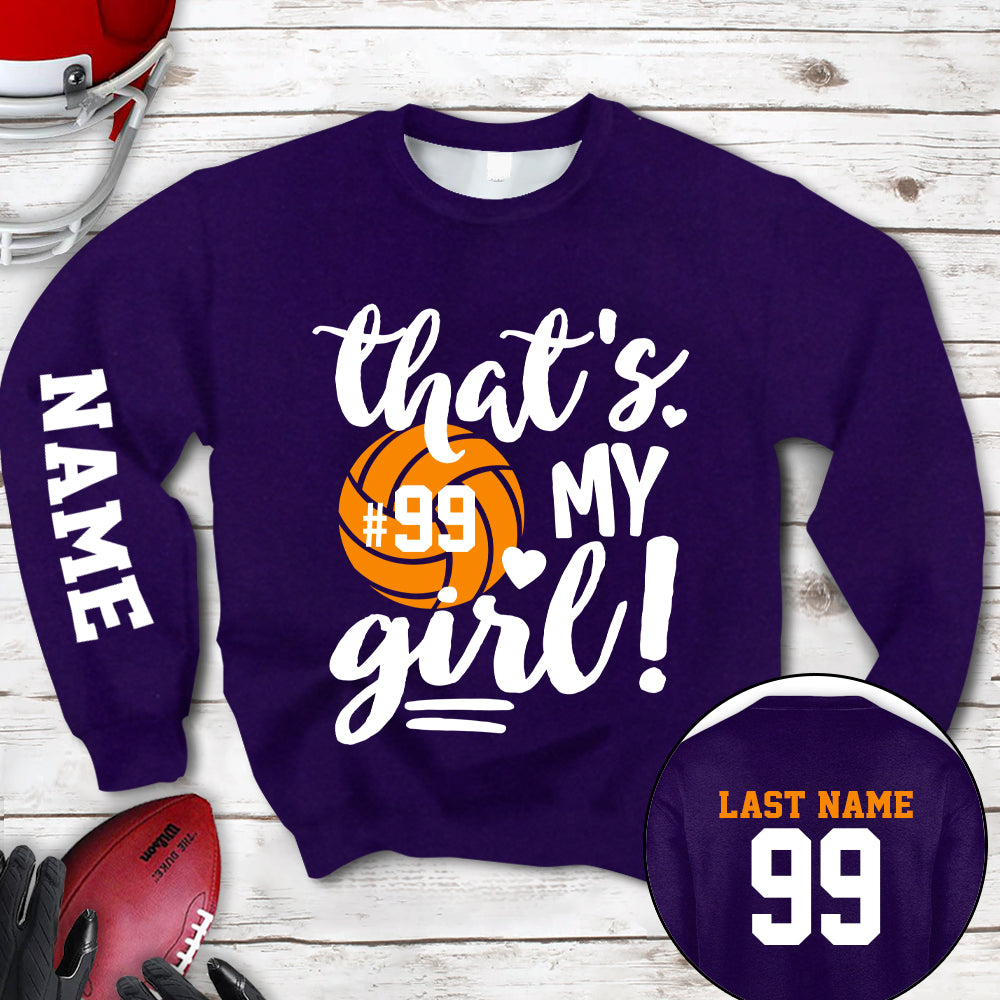Personalized Shirt Volleyball Spirit Volleyball Mom Cute All Over Print Shirt For Volleyball Mom Grandma Volleyball Family Game Day Shirt H2511