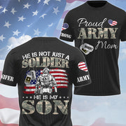 He Is Not Just A Soldier He Is My Son Proud Army Mom Custom Camouflage All Over Print Shirt Hoodie For Military H2511 Trna