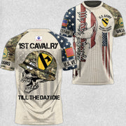 Veteran Till The Day I Die Skull All Over Print Shirt For Soldier US Veteran H2511