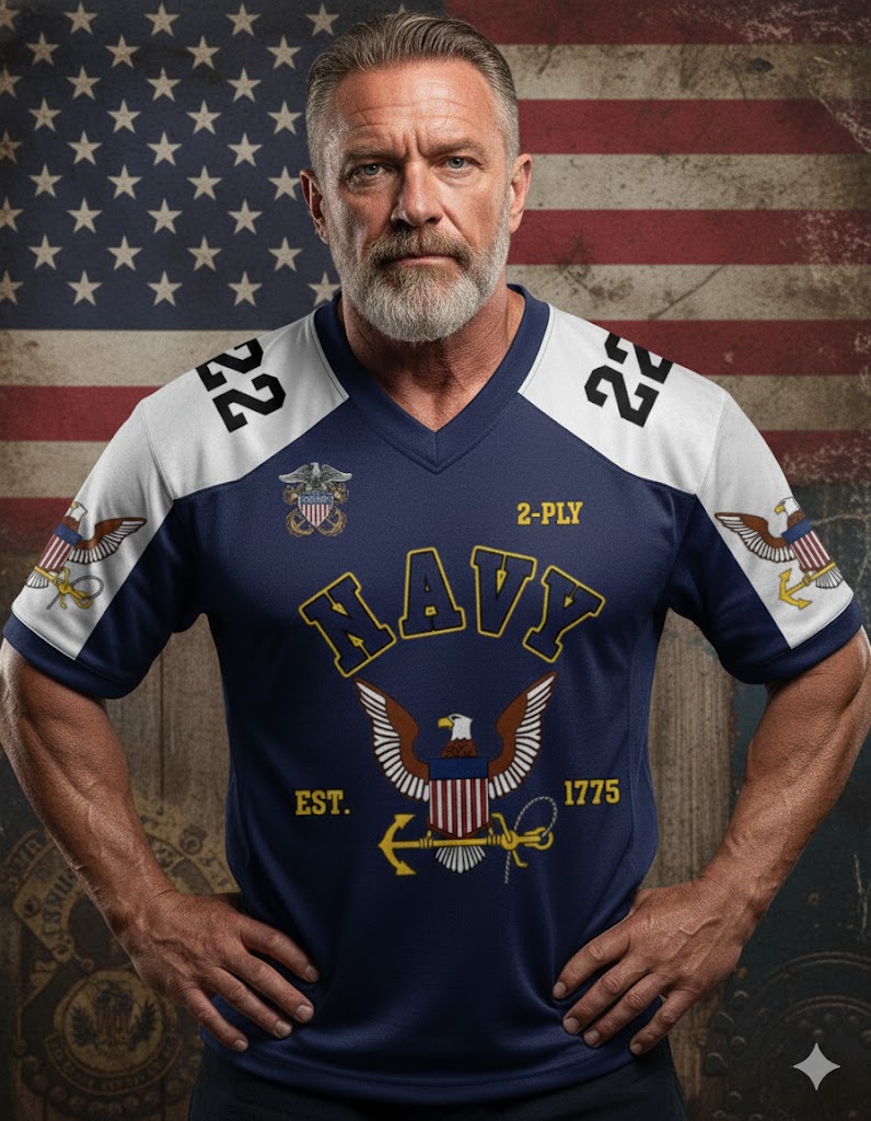 Limited Football Jersey Custom For US Military Veteran Dad Grandpa H2511