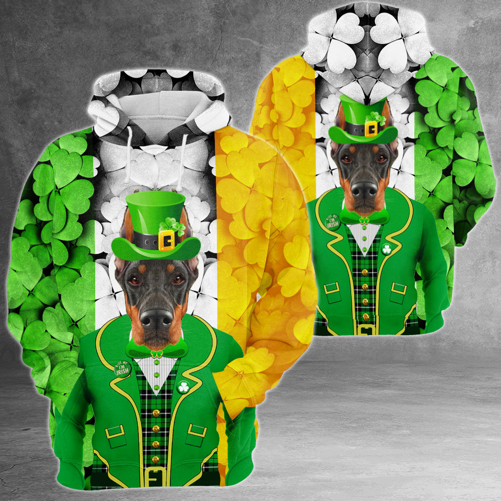 Doberman Pinscher Patrick day 3D All Over Print Shirts