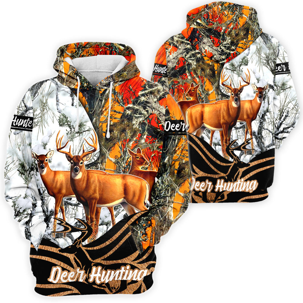 Deer Hunting 3D All Over Print, Deer Hunting 3D T-shirt Sweatshirt Hoodie Zip Hoodie