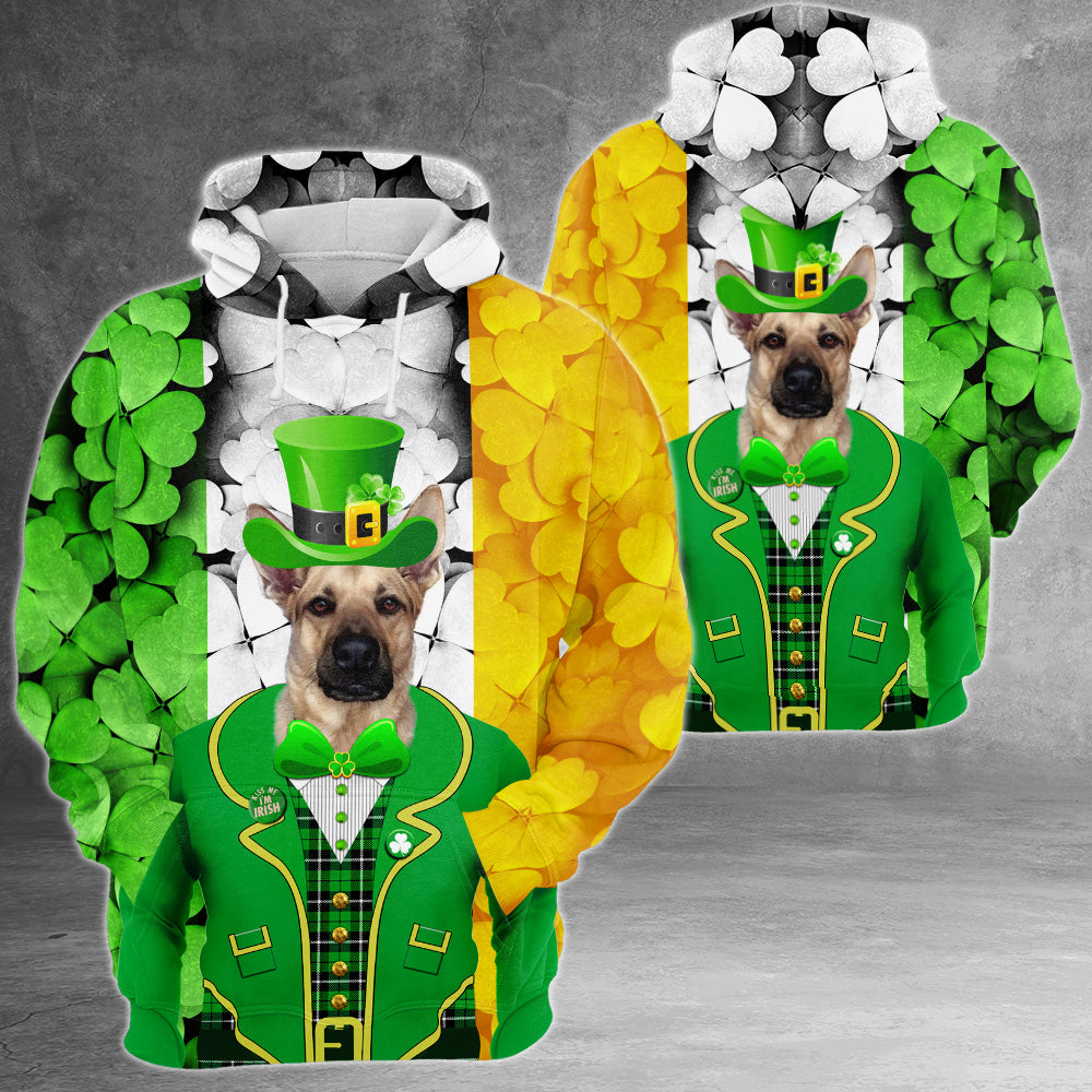 German Shepherd Patrick day 3D All Over Print Shirts